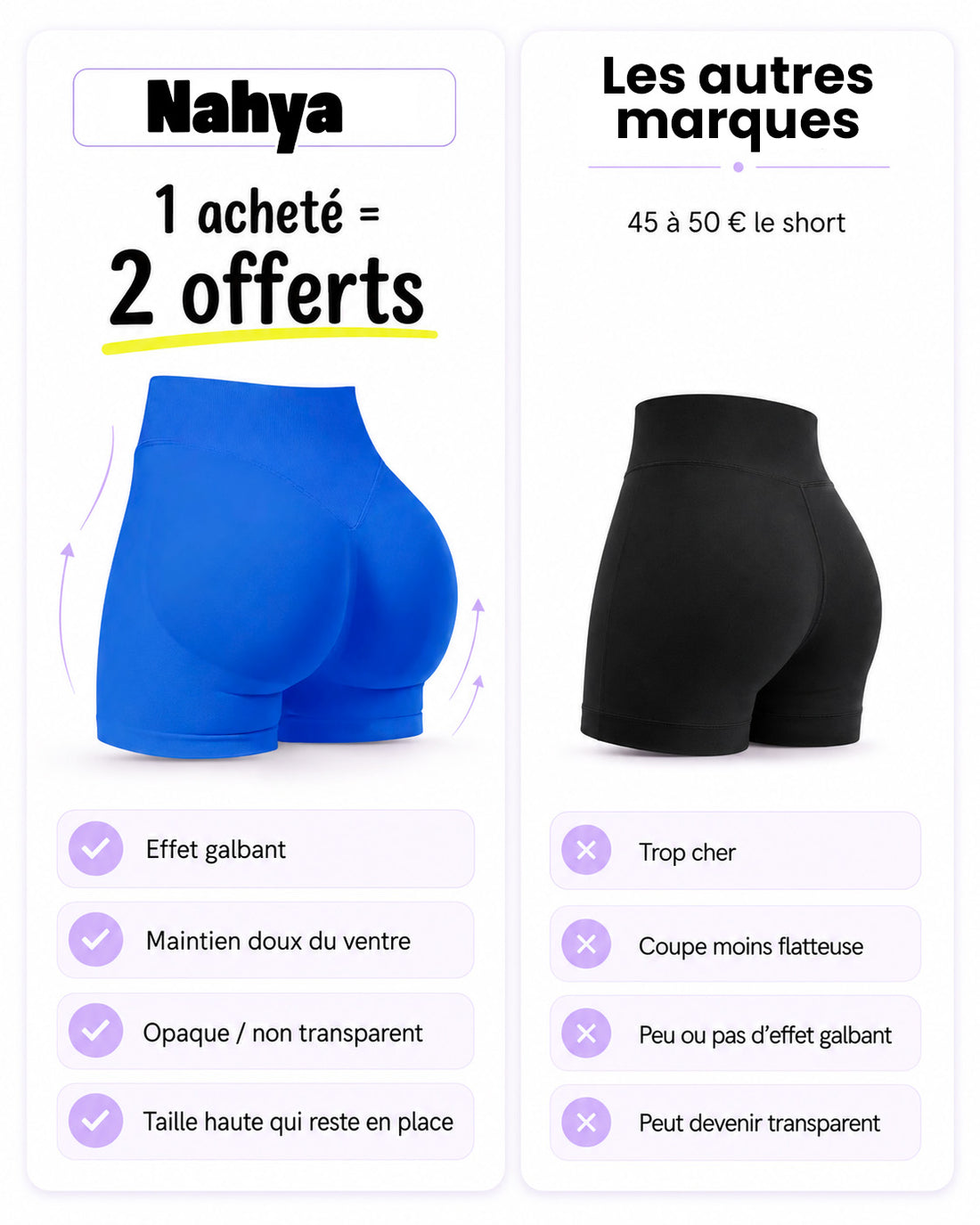 NAHYA CONTOUR SHORTS
